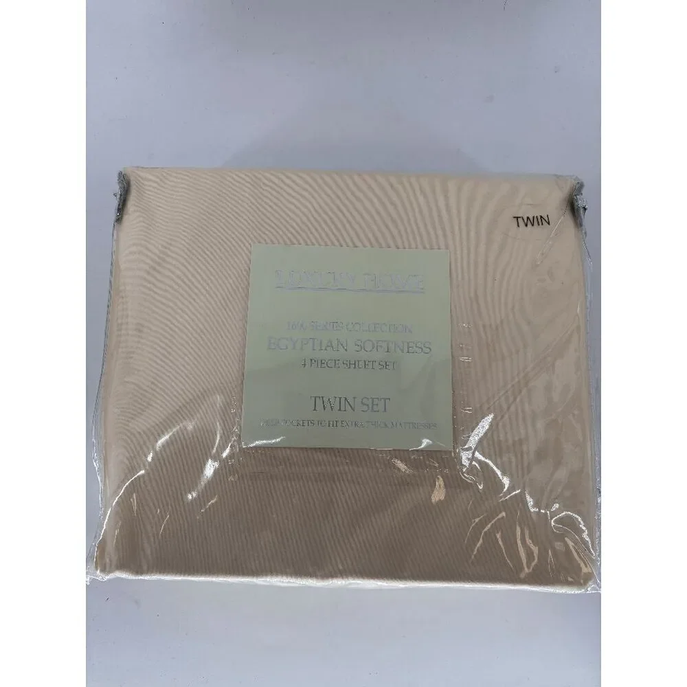 New LUXURY HOME 1600 Series Collection Egyptian Softness 4 Piece Sheet Set Twin